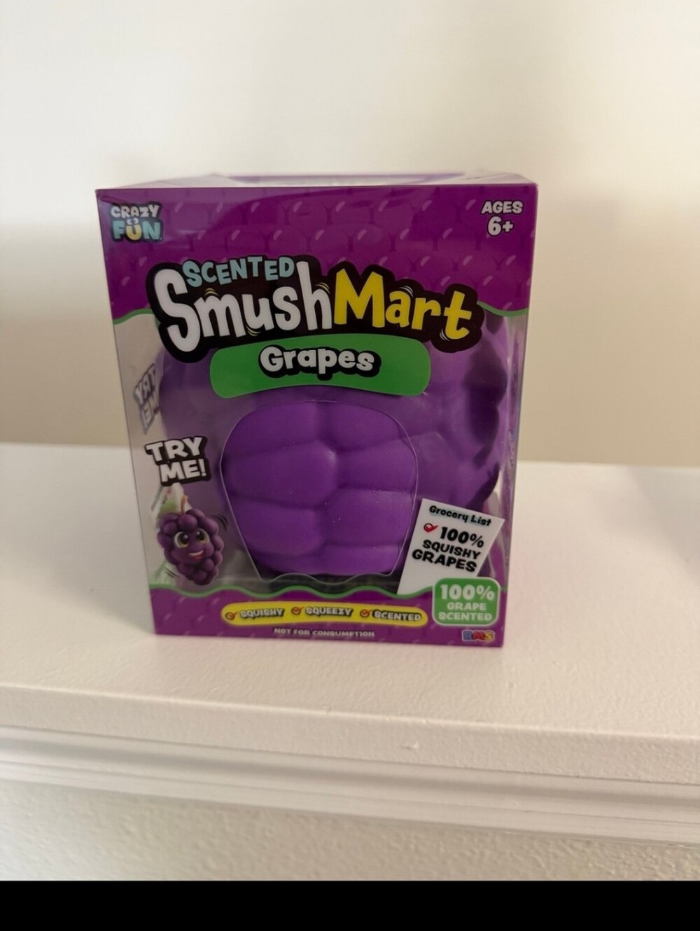 SmushMart Scented Grapes Squishy Toy - Purple
